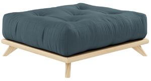 Benzinkék lábzsámoly Karup Design Senza 100 x 90 cm