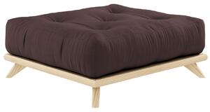 Sötétbarna lábzsámoly Karup Design Senza 100 x 90 cm