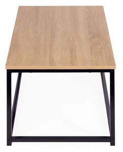 ModernHOME fém Dohányzóasztal 90x48cm - barna