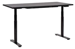 Fekete elektromosan állítható íróasztal 160 x 72 cm DESTINAS