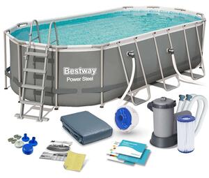 Bestway KRK Fémvázas medence, kiegészítőkkel 549x274x122cm