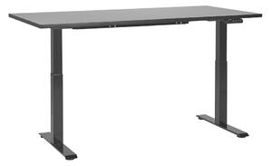 Fekete elektromosan állítható íróasztal 160 x 72 cm DESTINES