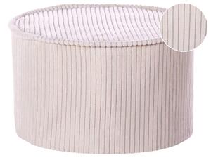 Világosbézs pamut puff 40 x 25 cm ZIKRIA