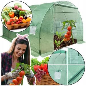 LEAN Kerti Fólia Alagút Üvegház 4x2,5x2m Fólia 10m? UV-4 Premium