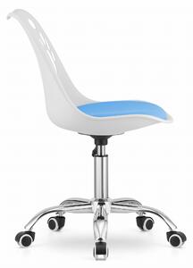 PRINT fehér és kék irodai szék