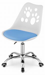 PRINT fehér és kék irodai szék