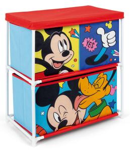 Disney Mickey, Pluto játéktároló állvány 3 rekeszes 53x30x60 cm