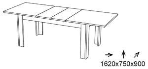 Étkezőasztal typ TA-21 Taylor (wotan tölgy) (6-8 főre). 1041901