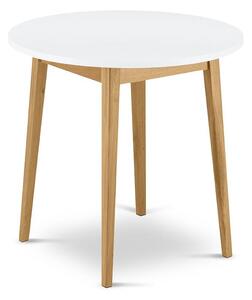 Konsimo Sp. z o.o. Sp. k. Étkezőasztal FRISK 75x80 cm fehér/tölgy KO0014