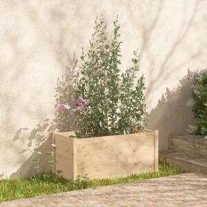 VidaXL tömör fenyőfa kerti virágtartó 100 x 50 x 50 cm