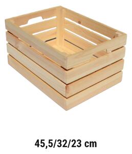 Fából készült láda 45,5 x 32 x 23 cm