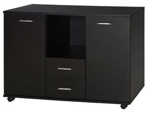 Mobil Irodaszekrény, 100x40x71cm, fekete