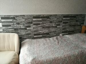 FLEXWALL Grey Stone szürke kő PVC falpanel 98x49,5 cm, beltéri falburkolat