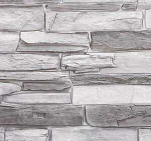 FLEXWALL Grey Stone szürke kő PVC falpanel 98x49,5 cm, beltéri falburkolat