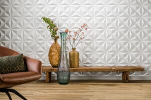 Wallart Cullinans - Konkáv négyszög modern 3D környezetbarát falpanel, festhető 50x50 cm