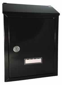 Postaláda álló VÉRTES (22x30cm) fekete, névtartóval