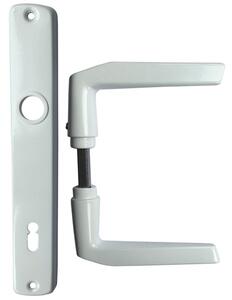 SB ajtókilincs 410 + ajtócím 90mm normál kulcslyukas fehér