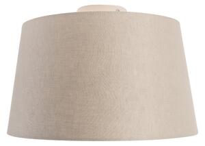 Modern mennyezeti lámpa taupe árnyalattal 35 cm - Combi