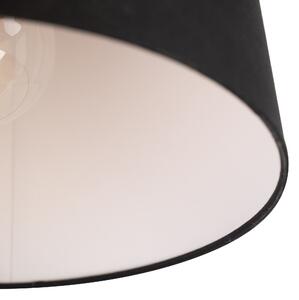 Modern mennyezeti lámpa fehér, fekete árnyalattal 35 cm - Combi