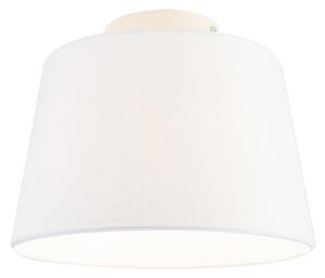Modern mennyezeti lámpa, fehér árnyalattal, 25 cm - Combi