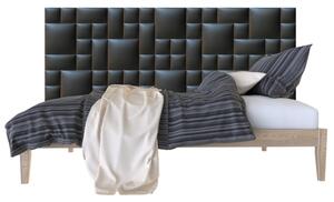 Fekete Falvédő burkolat, falvédő-30 faldekoráció, falvédő ágy mellé (200x75 cm)