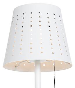Kültéri állólámpa fehér, LED-del, 3 fokozatban szabályozható napelemen - Ferre