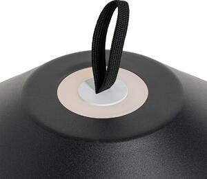 Asztali lámpa fekete, LED 3 fokozatban szabályozható újratölthető - Ivan