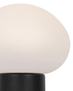 Asztali lámpa fekete, LED 3 fokozatban szabályozható újratölthető - Louise