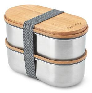 Osztott uzsonnás doboz 2 db-os Bento – Black + Blum