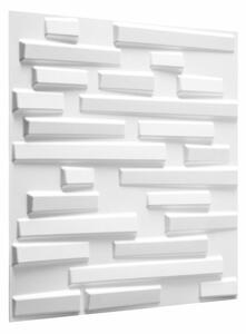 Falburkolat - Wallart Ventura - Keskeny tégla mintás 3D környezetbarát falpanel, festhető 50x50 cm