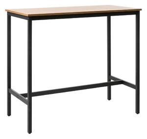 Bárasztal tölgyfa dekorral 60x120 cm Cesura – Unique Furniture
