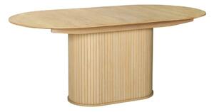 Bővíthető étkezőasztal hosszabbító asztallappal, tölgyfa dekorral 95x180 cm Nola – Unique Furniture