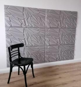 Polistar Rock szürke polisztirol 3d fali panel (50x100cm), beltéri falburkolat