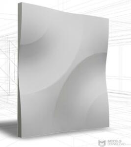 Loft-3D Dekor-01 beltéri festhető gipsz 3d dekor falpanel fehér