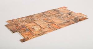FLEXWALL Natural Stone kő PVC falpanel barna kőmintás 98x49,5 cm falburkolat
