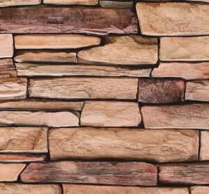 FLEXWALL Natural Stone Slate kő PVC falpanel barna 98×49,5 cm, kőhatású
