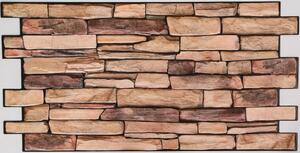 FLEXWALL Natural Stone Slate kő PVC falpanel barna 98×49,5 cm, kőhatású
