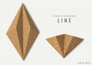 CORKBEE Line brown barna parafa hőszigetelő falburkoló panel, modern burkolat