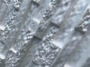 MYWALL KAMIEN vékony kőmintás fehér festhető EPS polisztirol falpanel, beltéri hungarocell falburkolat (60x60cm)