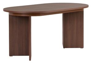 Bővíthető étkezőasztal hosszabbító asztallappal diófa dekorral 90x160 cm Sorell – Kalune Design