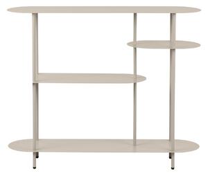 Bézs fém polcos állvány 118x97x31 cm Rieti – House Nordic
