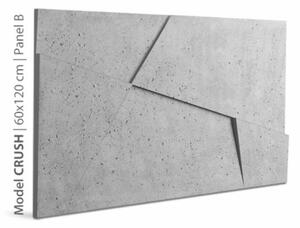 Loft Crush B falpanel beton falburkolat, szürke színű