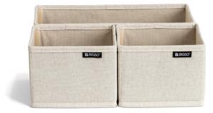 Textil fiókrendszerező készlet 3 db-os Soft Storage – Bigso