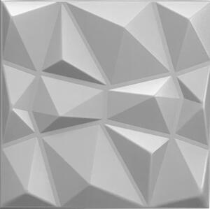 Polistar Diament szürke polisztirol 3D panel, beltéri falburkolat (50x50cm), hungarocell dekor