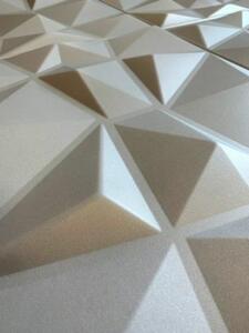 Polistar Diament szürke polisztirol 3D panel, beltéri falburkolat (50x50cm), hungarocell dekor