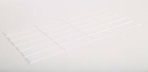 Falburkolat - FLEXWALL White Seam fehér csempe, fehér fuga PVC falpanel 96x48 cm, konyha, fürdőszobai