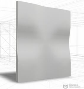 Loft-3D Dekor-7 beltéri festhető gipsz 3d dekor falpanel fehér