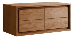 Barna teakfa fali mosdó alatti szekrény 90x40 cm Kenta – Kave Home