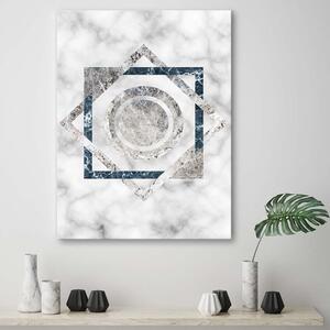 Gario Vászonkép Négyzetek és körök - márvány Méret: 40 x 60 cm
