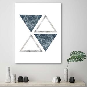 Gario Vászonkép Absztrakt márvány háromszögek Méret: 40 x 60 cm